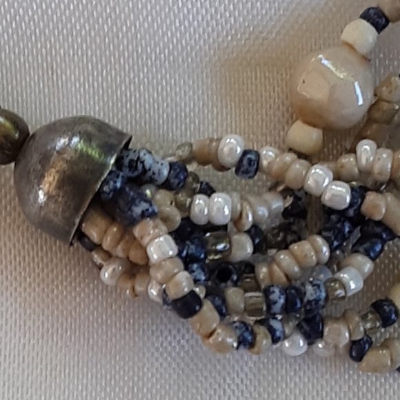 COPY - Bracelet 11" Beadwork Jewelry Findings Seed Beads Metal Rings Crafts Han… - Picture 2 of 8